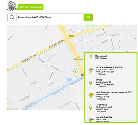 parcelshop locator